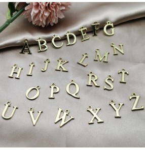 26 English alphabet letter pendant diy jewelry accessories custom name words alloy pendant earrings necklace bracelets accessories handmade materials